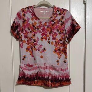 Easy Stretch Women's Floral Print Scrub Top